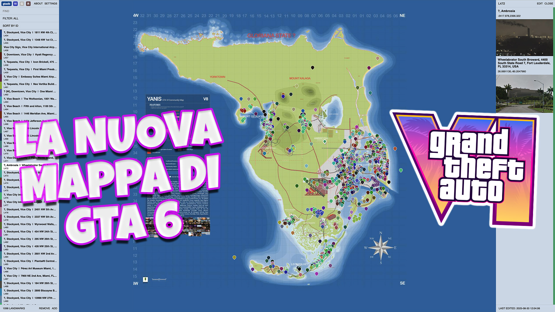 La VERA Mappa Di GTA 6 AGGIORNATA!